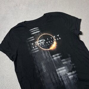 NEW Gildan Totality Solar Eclipse Graphic T Shirt Mens Black XL‎ Event Souvenir